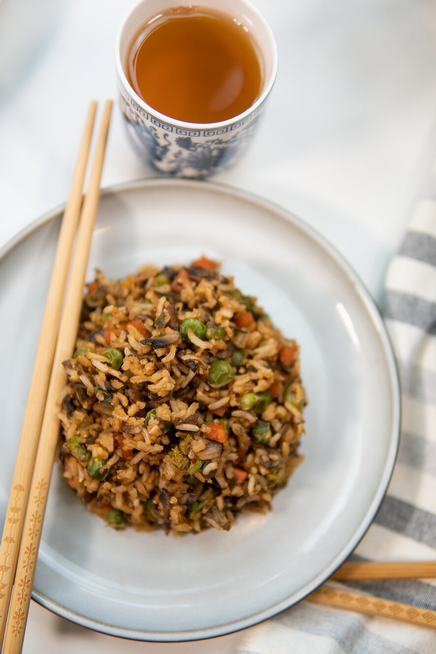 Oil Free Vegetable Fried Rice