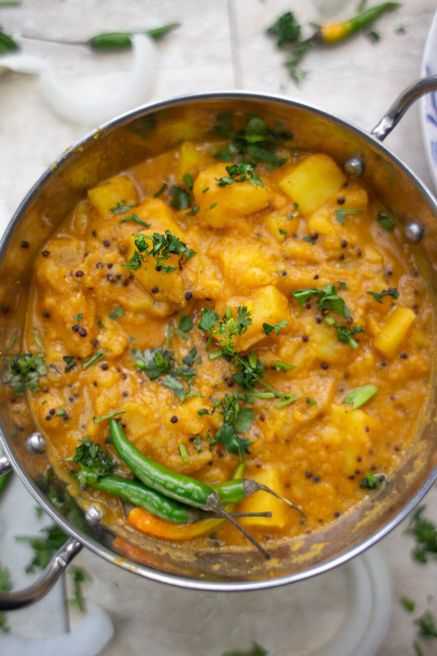 Oil free Tari Wale Aloo | Indian Railway Style Potato Curry